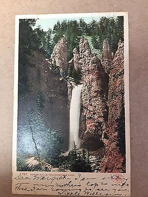 VINTAGE Postcard - Yellowstone WY - Tower Falls (0196MT)