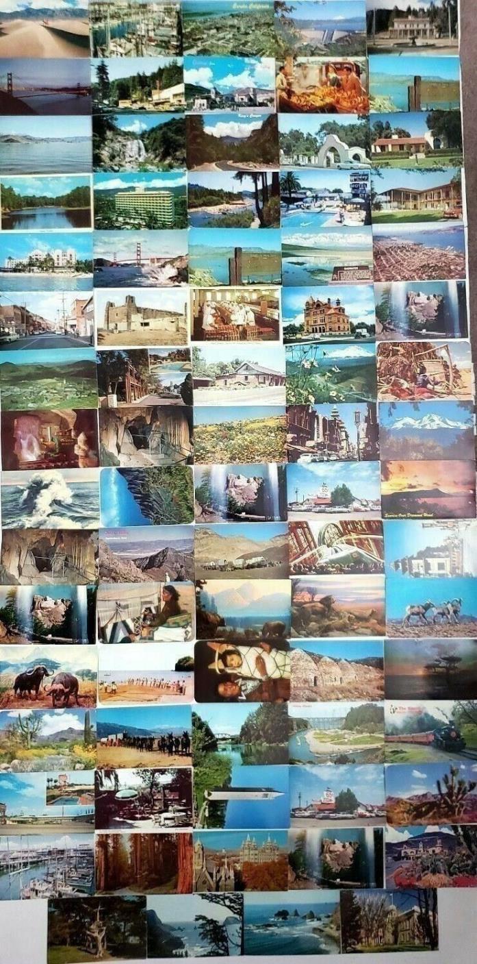 POSTCARDS UNPOSTED VTG LOT OF 77 RANDOM HISTORIC-NATURAL-CITIES-BUILDINGS-PEOPLE