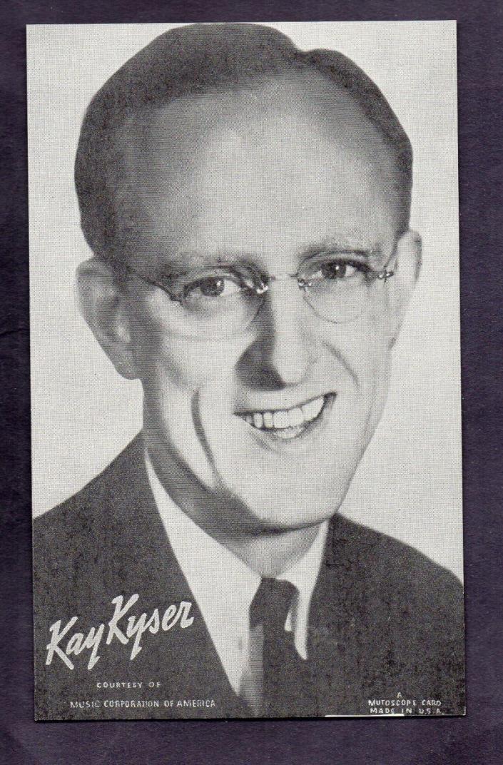 1940's Vintage Mutoscope Music Arcade Exhibit Postcard Kay Kyser