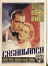 PICTURE POST CARD OF AN OLD MOVIE POSTER  BOGART & BERGMAN CASABLANCA