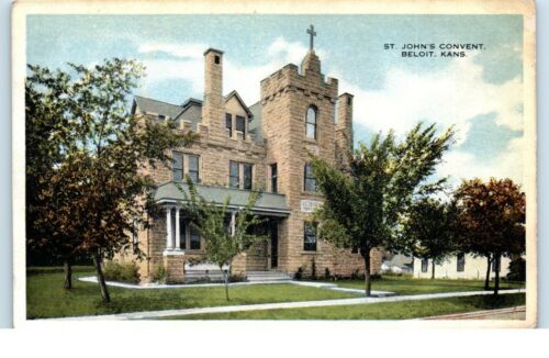 St. John's Convent Beloit Kansas Unposted -Postcard