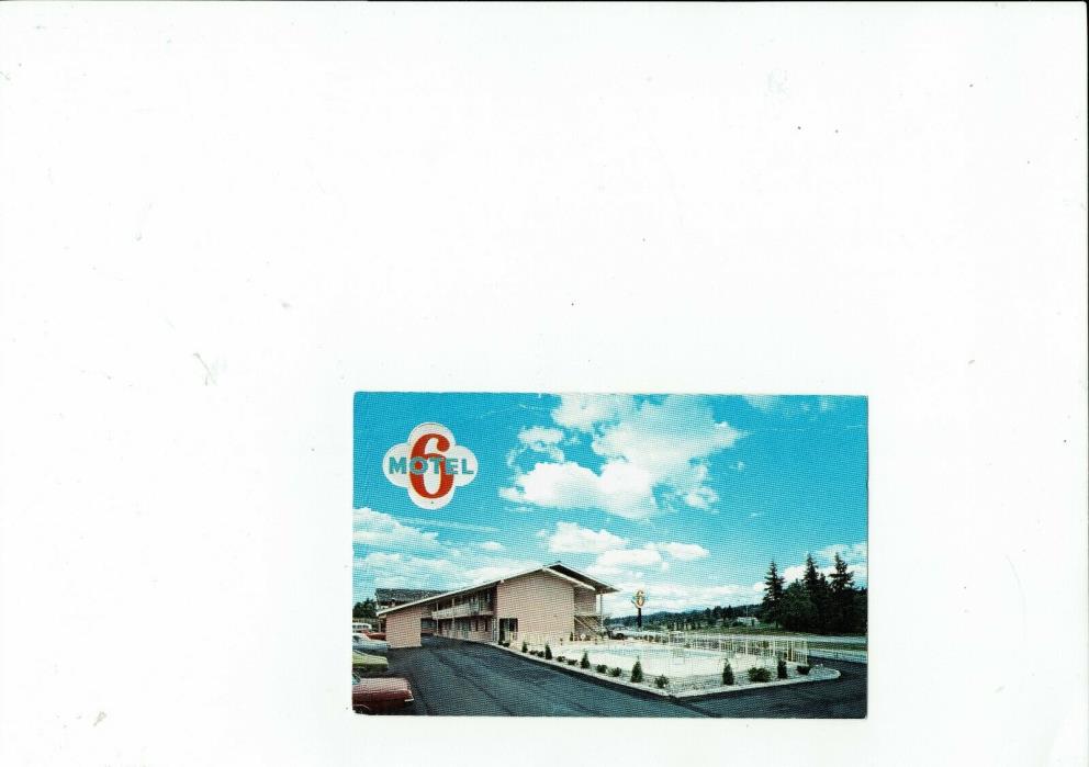 Motel 6 of Bellingham, Bellingham, Washington vintage postcard, 1960's  era