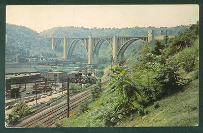 Westinghouse Bridge PITTSBURGH PENNSYLVANIA Longest Concrete Span  Postcard