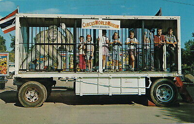 US WI Baraboo CIRCUS WORLD MUSEUM KIDS IN A GORILLA CAGE CIRCUS WAGON!