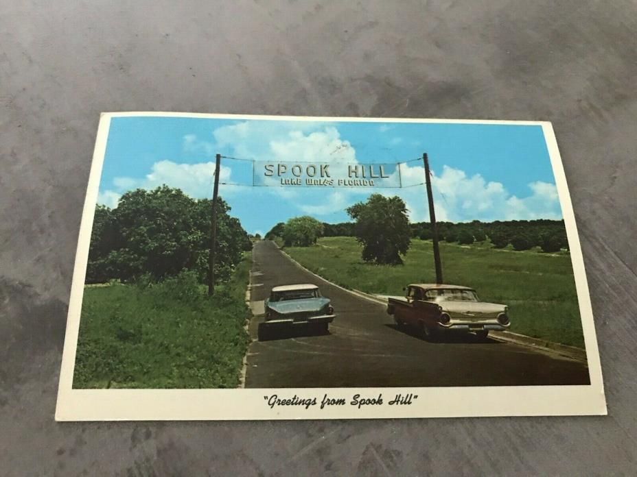 Vintage Postcard Spook Hill Florida 1964  (P)
