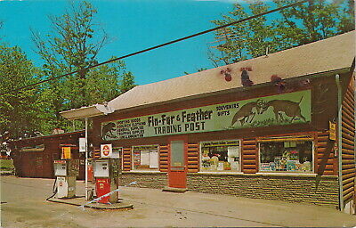 US PA Lock Haven FIN-FUR-FEATHERS SAMPLE Trading Post & PHILLIPS 66 Gas Station!