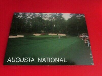 vtg - THE MASTERS Postcard - 13th Green - Augusta National Golf Club gc - GA