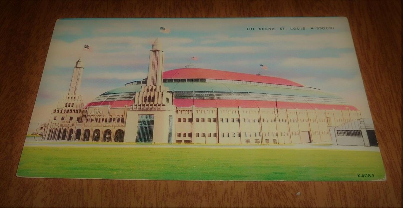 Vintage Postcard - The Arena St Louis Blues Hockey - Unposted