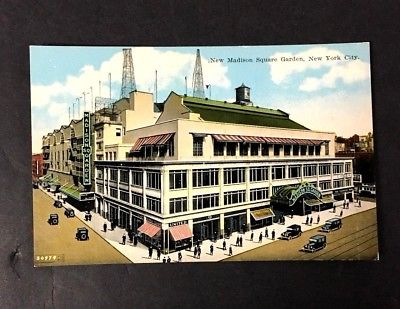 1925 Madison Square Gardens Postcard From Opening Season New York City