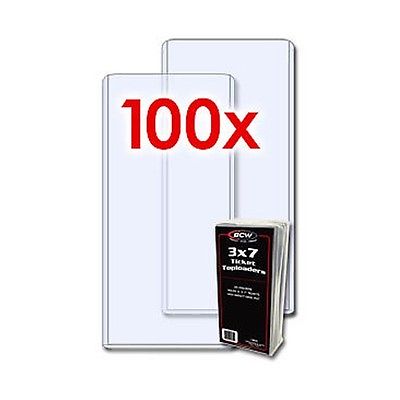 100 BCW RIGID TOPLOADERS 3