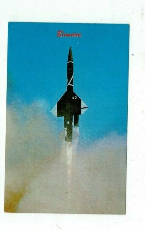 Vintage Air Force Space Post Card USAF IM99 Boeing BOMARC missile launch