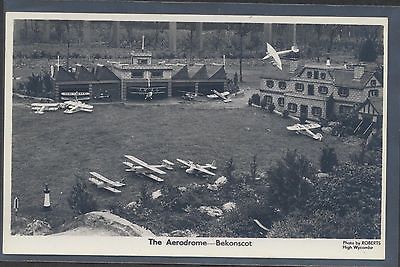 Bekonscot Miniature Town Aerodrome unused real photo picture postcard