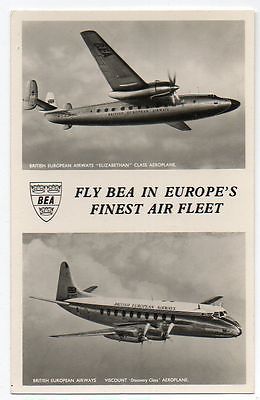 Airplane Aviation - British European Airways Viscount Discovery / Elizabethan