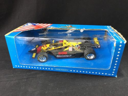 Vintage Minichamps Indianapolis Motor Speedway 500 Car Black & Yellow 1:18 Scale