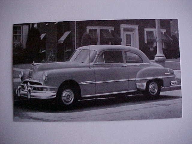 1951 Pontiac Chieftain Deluxe 2-dr sedan  post card