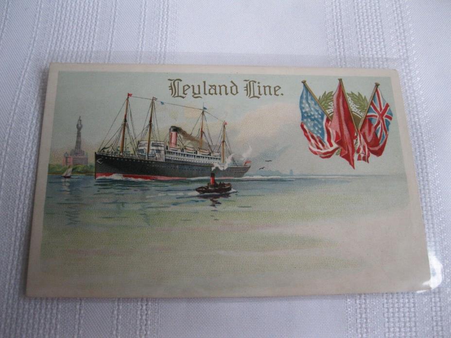 Leyland Line Cruise Ship Postcard Early 20th Century