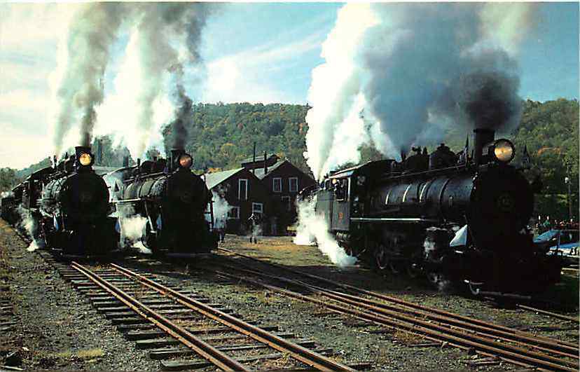 Postcard East Broad Top Railroad, Rockhill Furnace, Pennsylvania - 1996