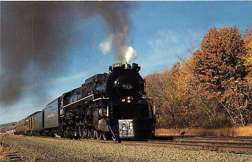 Postcard Chesapeake & Ohio Railway Steam Locomotive #614