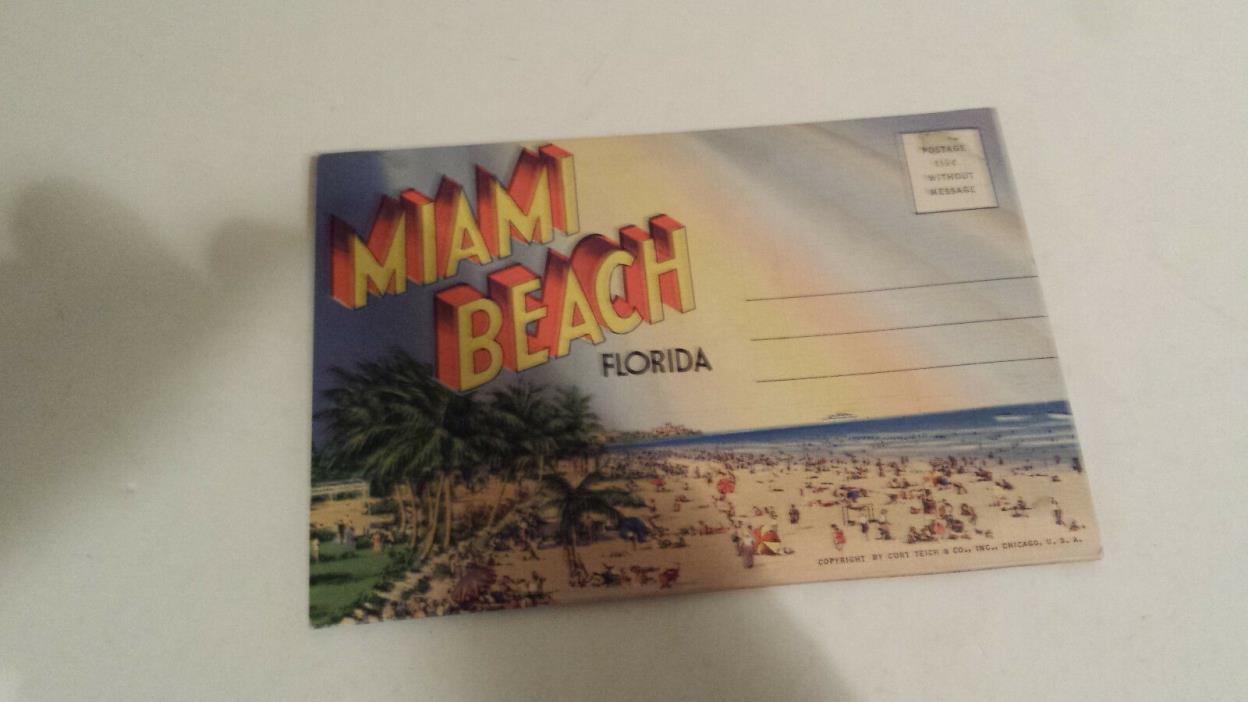 Miami Beach Florida set photo Teich issued Army Air Force training tint colors