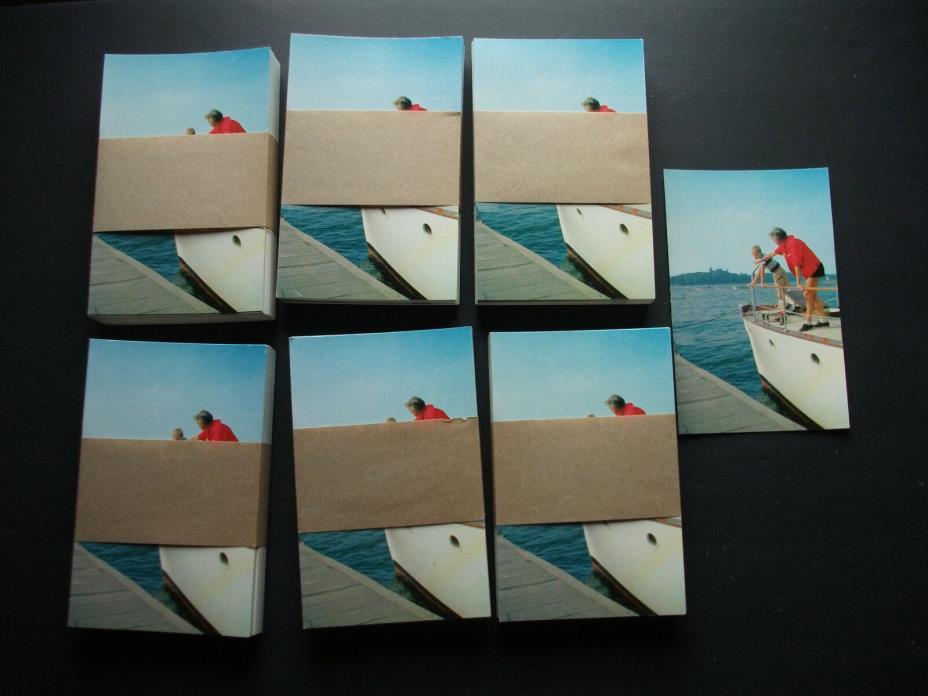 300 NEW OLD STOCK POSTCARDS - VIEW OF HEART ISLAND & BOLDT CASTLE 1000 ISLANDS