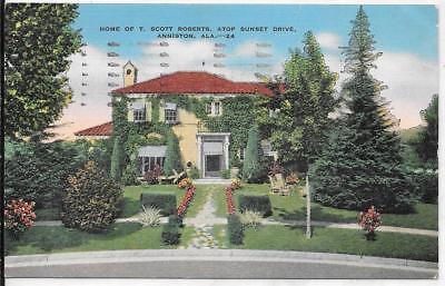 HOME OF T. SCOTT ROBERTS, ATOP SUNSET DRIVE - ANNISTON, ALABAMA