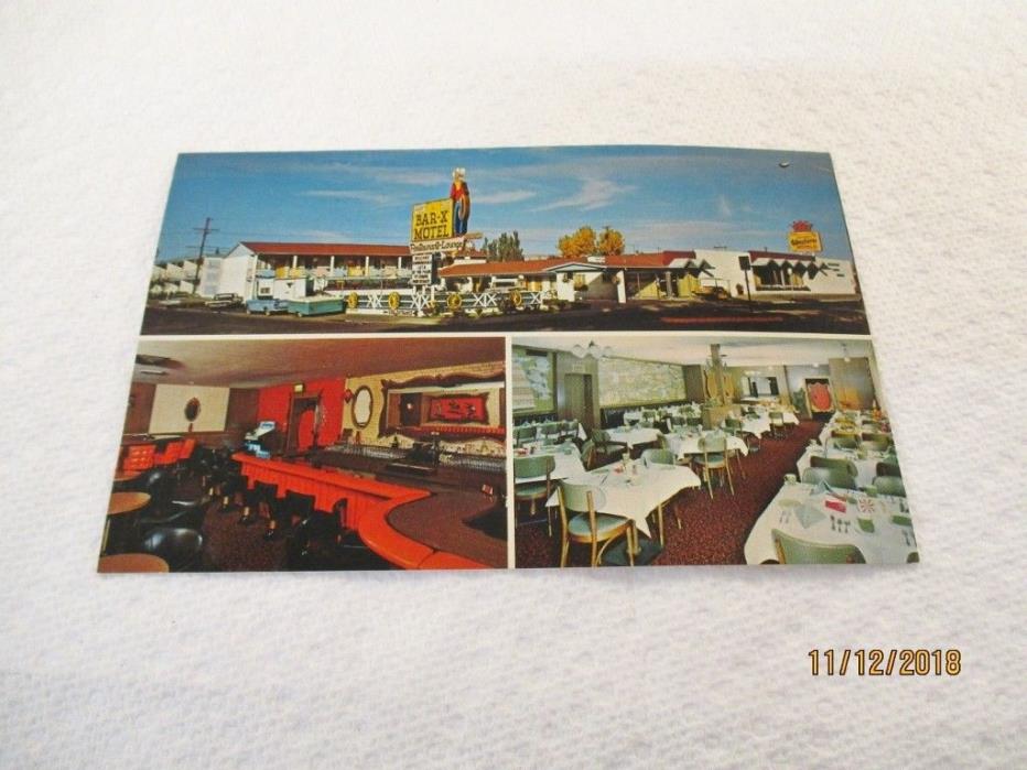 Bar X Motel, Grand Junction, Colorado Postcard