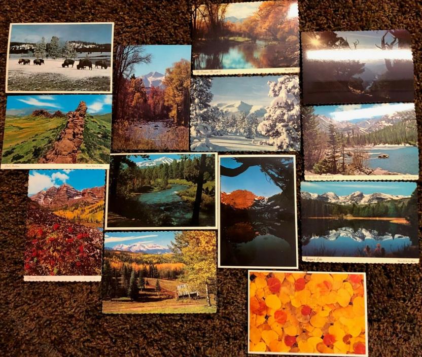 Lot 13 Colorado Sanborn Souvenir Co. 4 x 6 Postcards Unposted