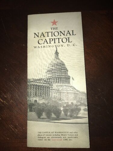 The National Capitol Washington DC Red Star Line POI MAP