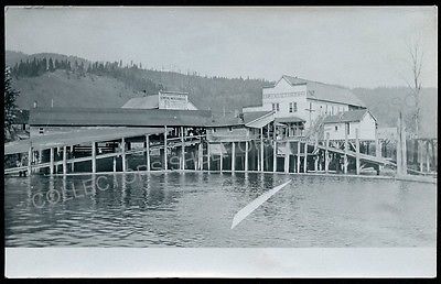 ST JOE IDAHO RIVERFRONT E.F. JOHNSON STORE 1910s RPPC Photo Postcard