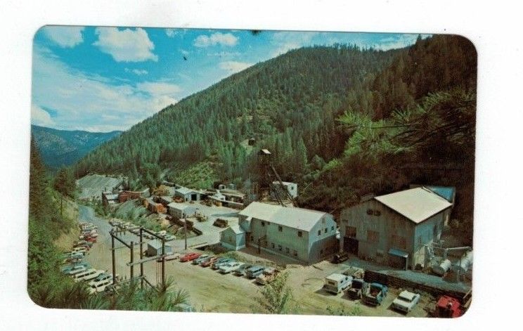 ID Wallace Idaho vintage post card Galena Silver Mine