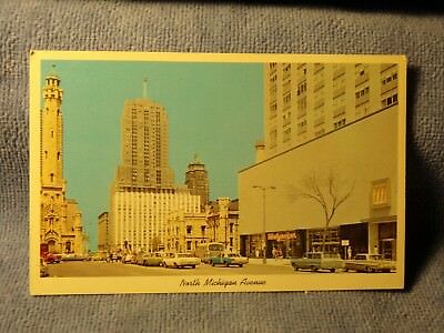 Vintage Postcard North Michigan Avenue, Chicago, Ill.