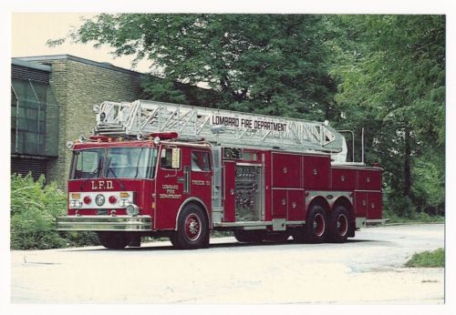 Emergency One Aerial Ladder Truck, Lombard, Illinois Fire Department