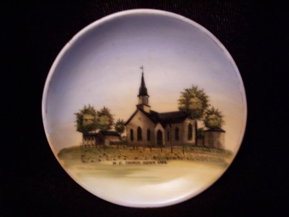 Vintage Small Dish  M E church  Ogden, Iowa