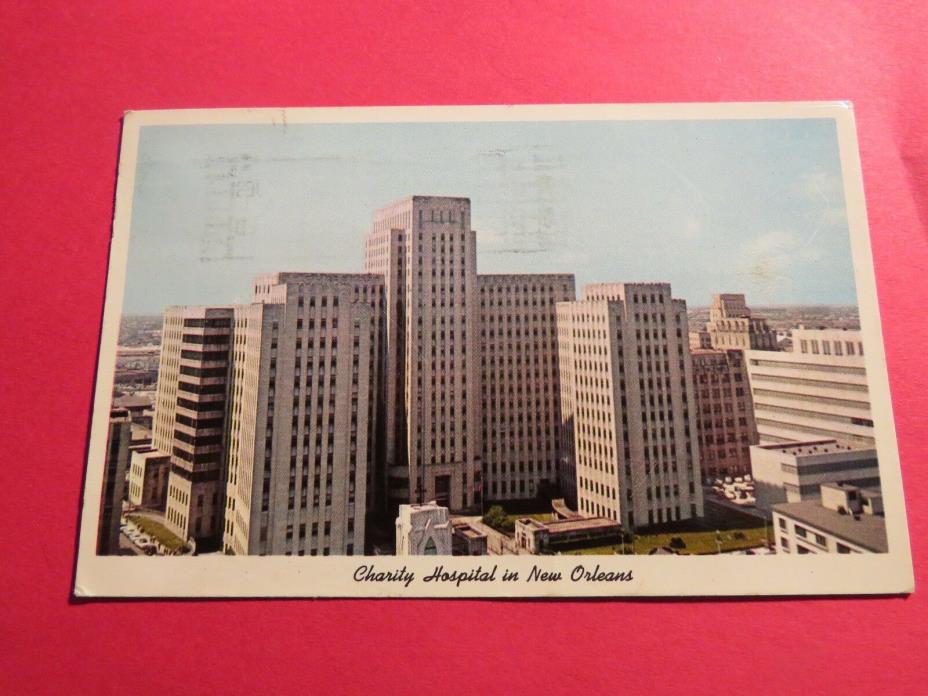 New Orleans Charity Hospital Vintage Old  Postcard PC293