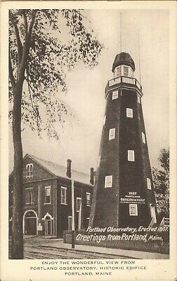 Portland, MAINE - Portland Observatory, Erected 1807 - 1953