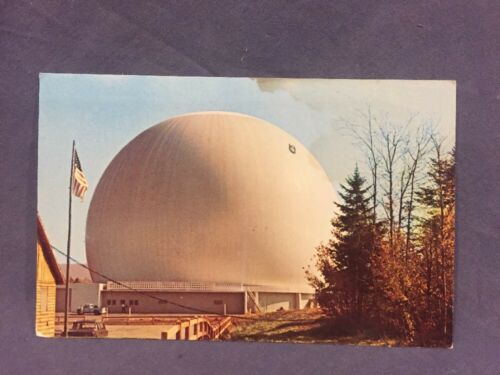 Comsat radome at Andover,  Maine postcard