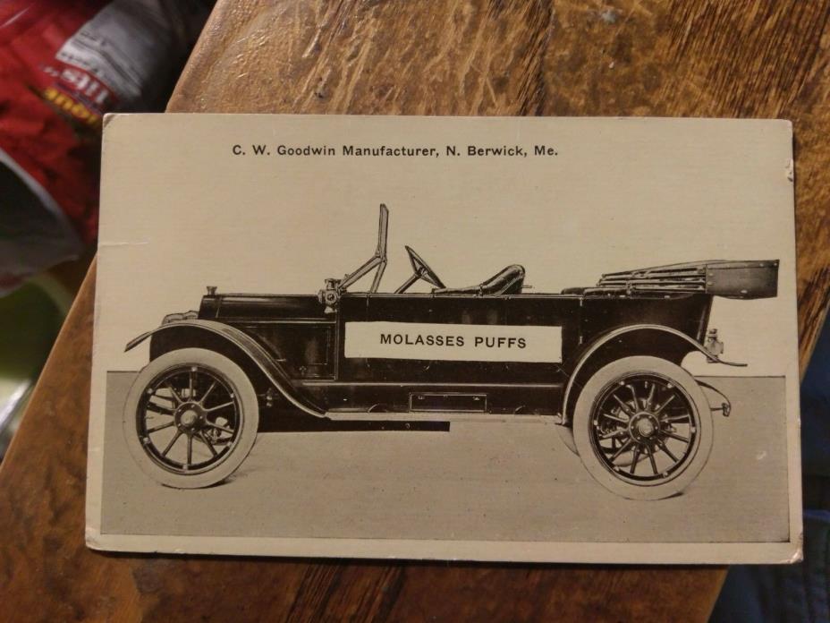 North Berwick, Maine Postcard MOLASSES PUFFS 