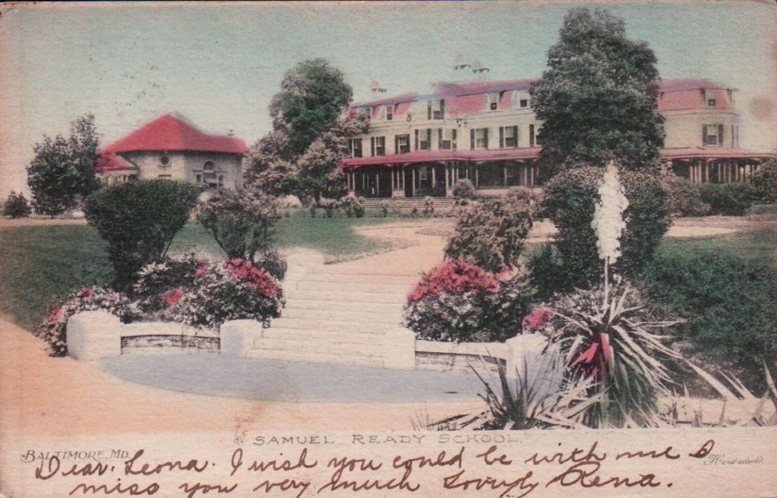 1907 UDB Samuel Ready School, Baltimore, MD Vintage Postcard