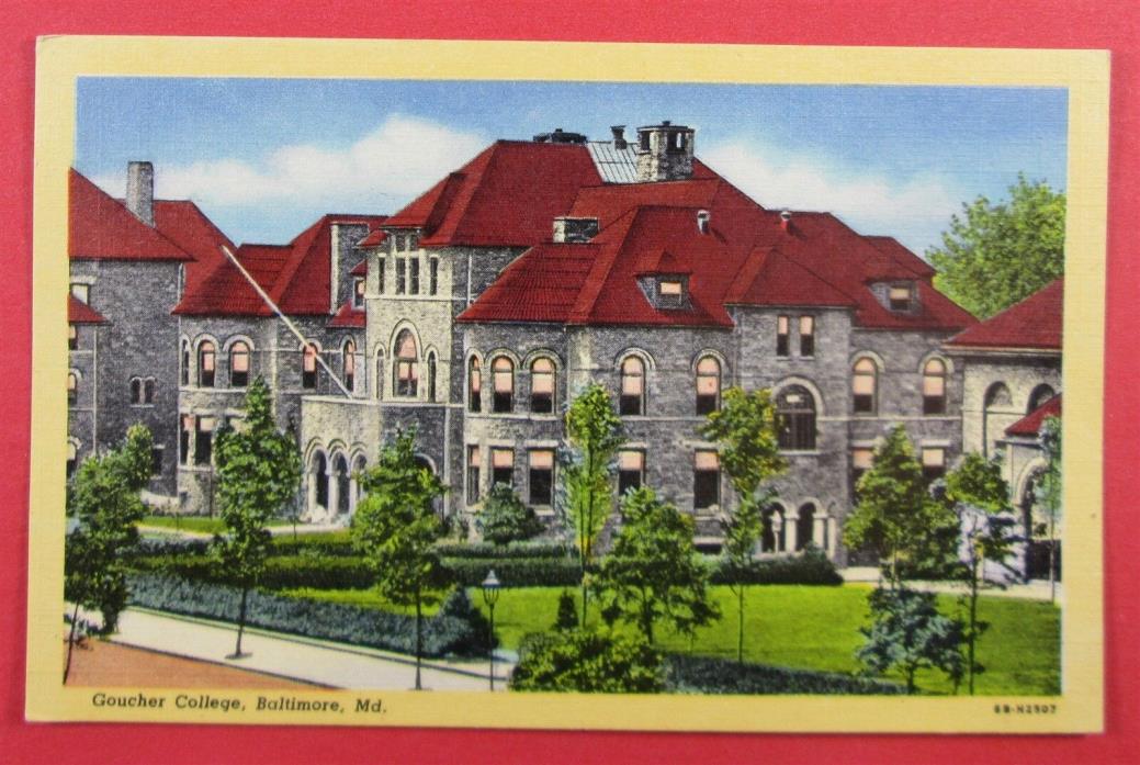 Goucher College, Baltimore MD Postcard (#5237)