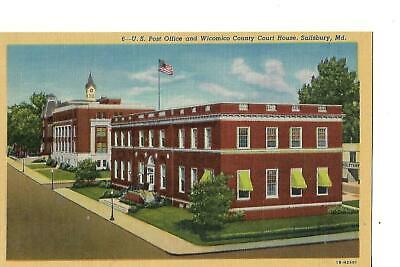 U.S. POST OFFICE & WICOMICO COUNTY COURT HOUSE, MARYLAND, 1940'S