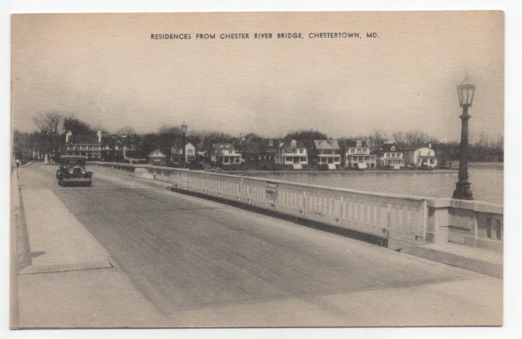 EARLY Residences From Chester River Bridge Chestertown Maryland MD Cars
