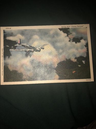 Boeing B-17, Flying Fortress, airplane, linen