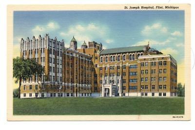 5534* MICHIGAN Flint ST. JOSEPH'S HOSPITAL 1939 Unused Postcard