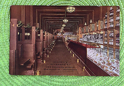 MN Minnesota; Minneapolis Zahnen's Affenkasten Bar Spitoons Cigars ca 1910