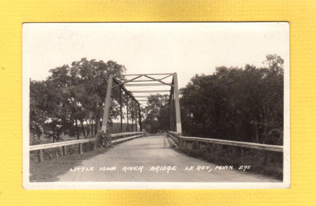 RPPC Le Roy,Mower County, Minnesota,MN Little Iowa River Bridge