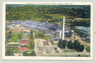 Laurel, Mississippi MS ~ Masonite Plant Aerial View  1940s ^