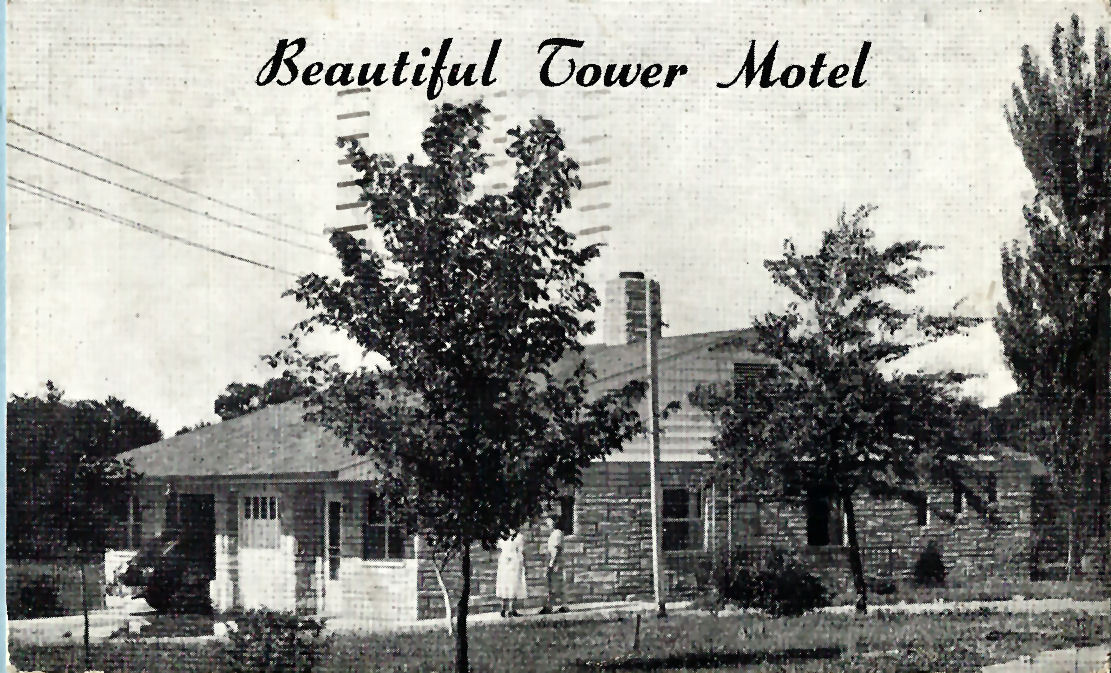CLAYTON MO Tower Motel Motor Court Vintage 1950 Photo Postcard