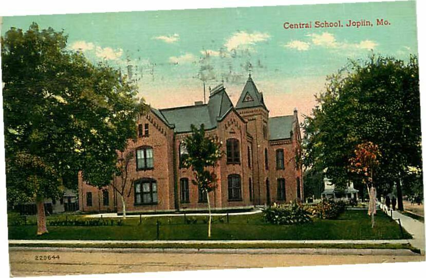 Postcard Central School Joplin Missouri