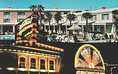 Vintage Postcard Of The Showboat Casino/Hotel In Las Vegas Nevada Long Ago