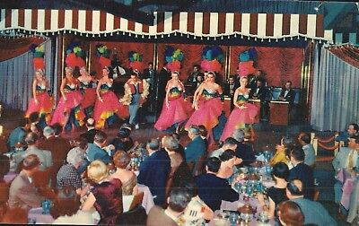 Vintage Postcard Of Showtime At The Frontier Casino In Las Vegas NV Years Ago